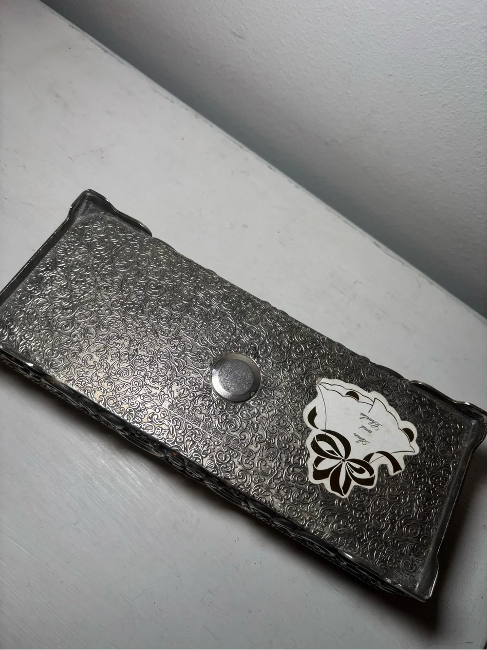 Vintage 1992 Godinger Silver Art Co. Silver-Plated Jewelry Box.